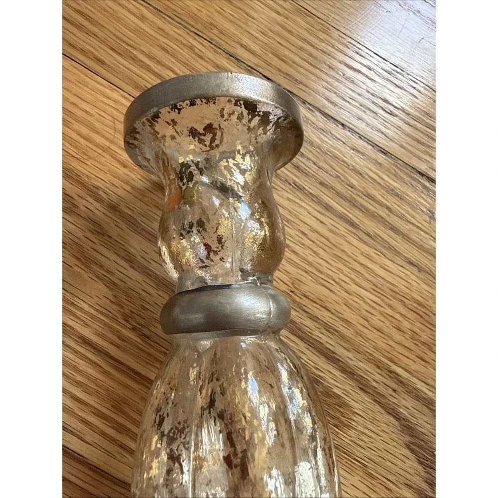 24 Carat Gold hand painted Clear Glass 9.5